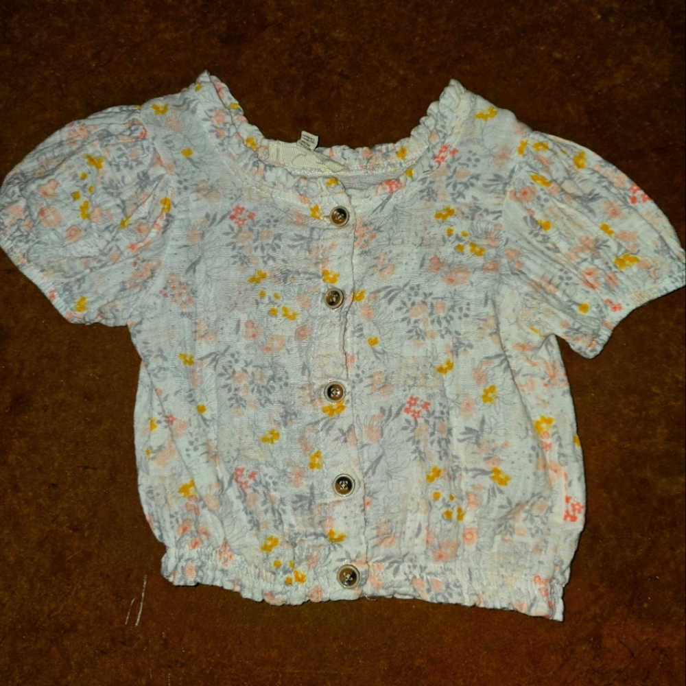 Jessica Simpson floral toddler top 2T